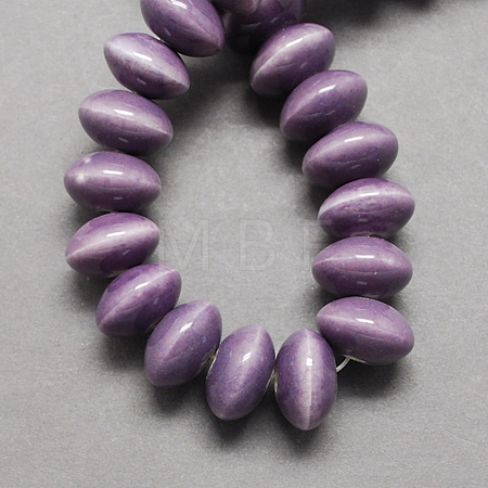 Handmade Porcelain Beads PORC-Q173-15x10mm-12-1