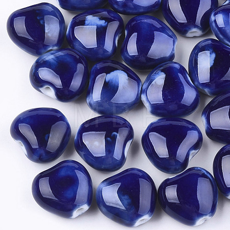 Handmade Porcelain Beads X-PORC-S498-15A-07-1