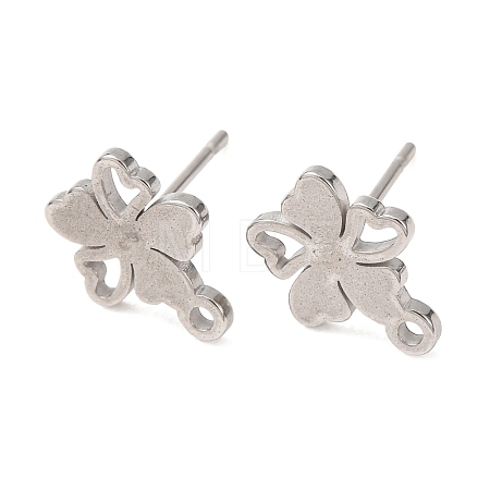 304 Stainless Steel Stud Earring Findings SA-CBA4E98-01H-P-1