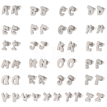 304 Stainless Steel Stud Earrings SA-T001-03P-1