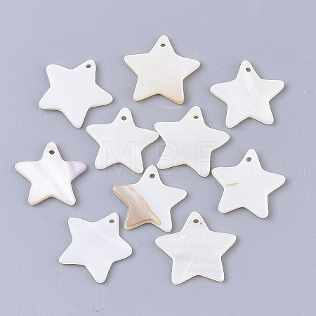 Freshwater Shell Pendants LS-SHEL-S276-60C-1