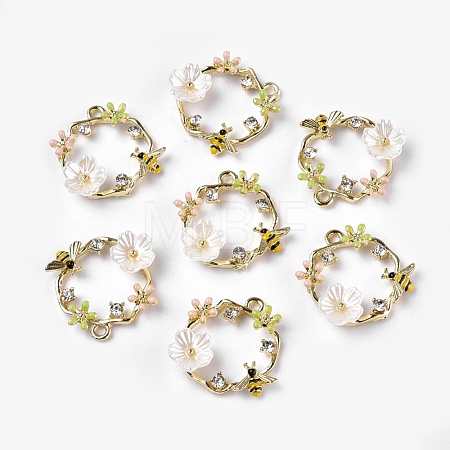 Alloy Enamel Pendants X-ENAM-N051-17-1