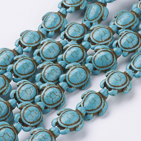 Synthetic Howlite Beads Strands G-E020-16-1