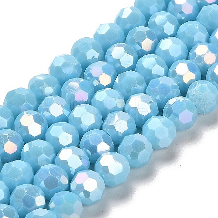 Opaque Glass Beads Stands LS-EGLA-A035-P8mm-B08-1