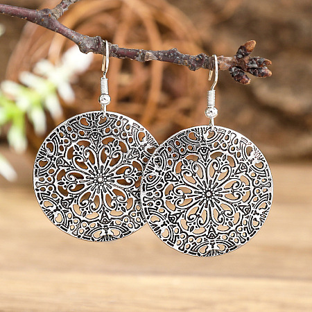 Zinc Alloy Dangle Earrings FS-WG945BB-12-1