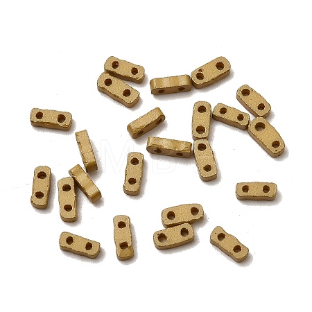 2-Hole Baking Paint Glass Seed Beads SEED-S023-17A-05-1