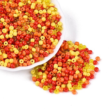 Opaque & Transparent Glass Seed Beads SEED-Q041-06B-1