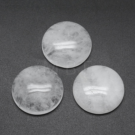 Natural Quartz Crystal Cabochons G-E492-A-01-1