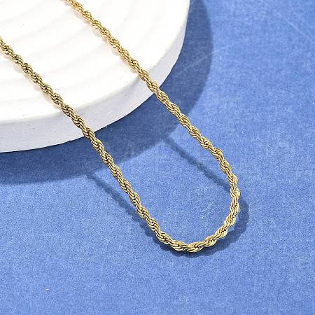304 Stainless Steel Rope Chain Necklaces X-NJEW-F226-03G-02-1
