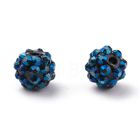 Chunky Resin Rhinestone Beads RESI-M019-11-1