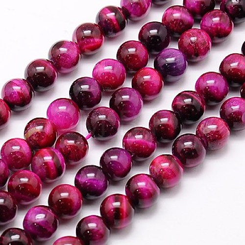 Natural Tiger Eye Beads Strands G-G544-10mm-02-1