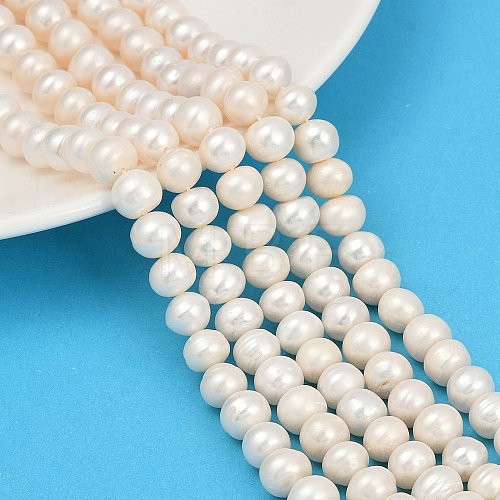 Natural Cultured Freshwater Pearl Beads Strands PEAR-I007-07J-06B-1