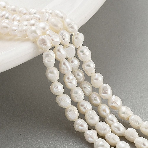 Natural Cultured Freshwater Pearl Beads Strands PEAR-P062-01A-1