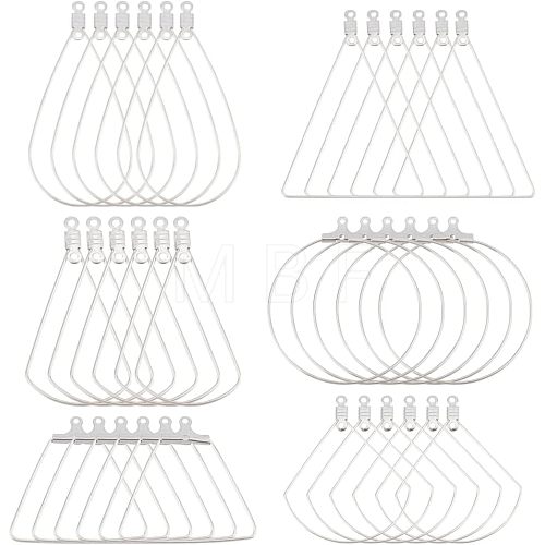 Unicraftale 304 Stainless Steel Wire Pendants STAS-UN0002-74P-1