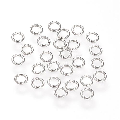 304 Stainless Steel Round Rings STAS-S066-16-6mm-1