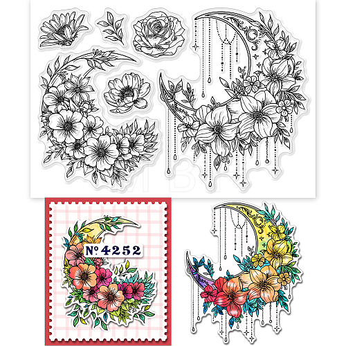 Custom Summer Theme PVC Plastic Clear Stamps DIY-WH0631-0228-1