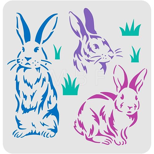 Plastic Reusable Drawing Painting Stencils Templates DIY-WH0172-476-1