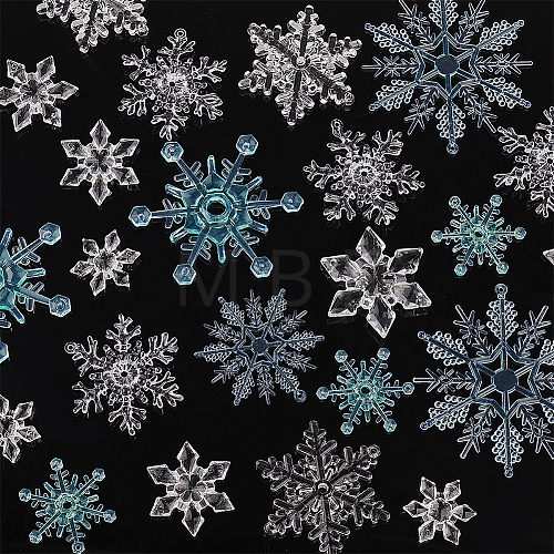 AHADERMAKER DIY Christmas Snowflake Jewelry Making Finding Kit DIY-GA0005-28-1