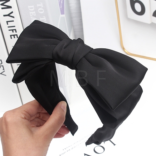 Cloth Bowknot Hair Bands for Women Girls PW-WG05148-01-1