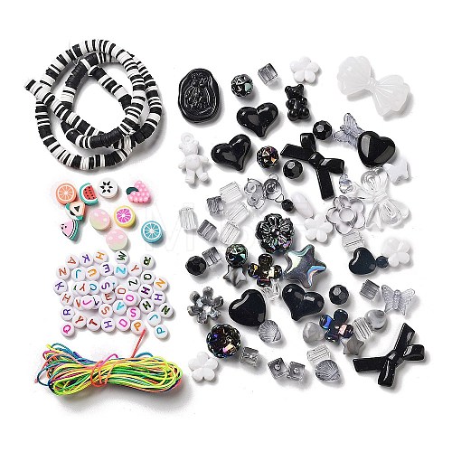 DIY Candy Color Beaded Pendant Decoration Making Kits DIY-P081-B03-1