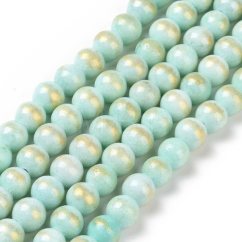 Natural Mashan Jade Beads Strands G-P232-01-K-8mm-1