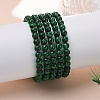 Synthetic Malachite(Dyed) Bead Stretch Bracelets BJEW-K212-A-031-2