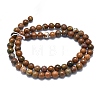 Natural Picasso Jasper Beads Strands G-M353-A29-6mm-2