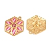 304 Stainless Steel Enamel & Rhinestone Pendants STAS-G398-26G-01-2