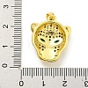 Brass Micro Pave Cubic Zirconia Pendants KK-K354-13A-G-3