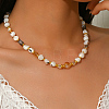 Elegant Natural Shell Nuggets Beaded Necklaces for Women ZE2381-2