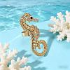Zinc Alloy Rhinestone Cuff Open Rings for Women RS1336-3-1