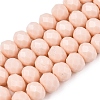 Opaque Solid Color Imitation Jade Glass Beads Strands EGLA-A044-P8mm-D05-1