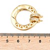 Ring Brass Micro Pave Clear Cubic Zirconia Spring Gate Rings KK-C162-094G-3