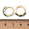 Brass Pave Cubic Zirconia Hoop Earrings EJEW-G471-09G-7