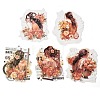 6Pcs 5 Styles DIY Figure Picture Stickers STIC-U004-01A-2