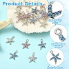 20Pcs 4 Colors Alloy Pendants FIND-YW0012-38-5