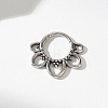 Gothic 316 Surgical Stainless Steel Flower Hoop Nose Rings for Men and Women Party Jewelry VU7400-1