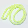 Baking Paint Imitation Jade Glass Round Bead Strands LS-DGLA-Q021-4mm-21-3