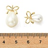 6Pcs 3 Styles Polished Shell Pearl Pendants PALLOY-JF05401-3