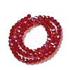 Electroplate Transparent Glass Beads Strands EGLA-A035-T4mm-L07-2