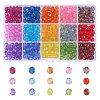 450Pcs 15 Colors Transparent Acrylic Beads TACR-CJ0001-31-1