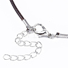 Waxed Cotton Cord Necklace Making X-MAK-S032-1.5mm-B02-4