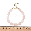 Natural Madagascar Rose Quartz Beaded Bracelets for Women BJEW-JB14156-03-4