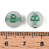 Luminous Frosted Acrylic Beads FACR-T008-02B-4