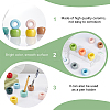 AHADERMAKER 12Pcs 12 Colors Ceramic Toothbrush Base AJEW-GA0005-80-4