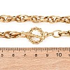 7MM 304 Stainless Steel Rope Chain Necklaces with OT Clasps for Men Women NJEW-P355-01B-G-5