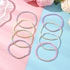 8Pcs Glass Seed Bead Stretch Bracelets for Women BJEW-JB13375-1