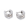 304 Stainless Steel Huggie Hoop Earrings EJEW-O087-09D-P-1