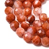 Natural Red Agate Beads Strands G-G343-B02-4mm-4