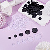 2-Hole Flat Round Resin Sewing Buttons For Costume Design BUTT-TA0001-62-7